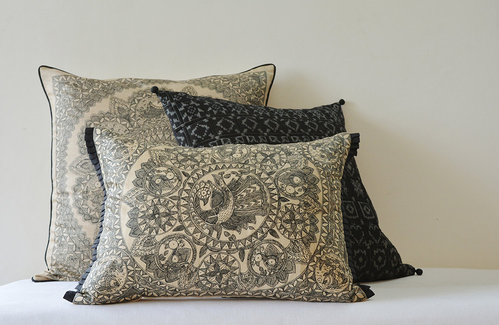 Hand Painted Madhubani Cushions 01.jpg